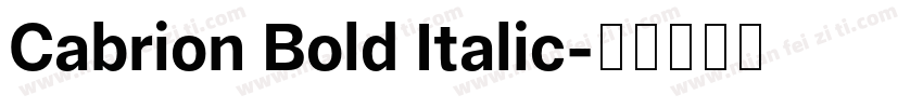 Cabrion Bold Italic字体转换